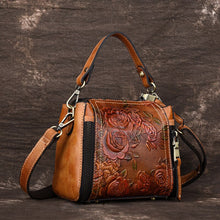 Load image into Gallery viewer, Beautiful Flowers REAL Genuine Leather Woman  Bags